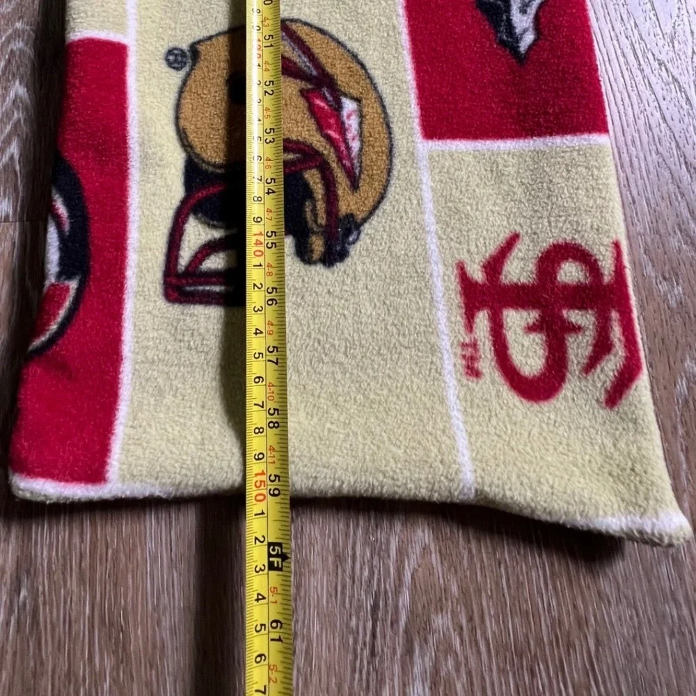 FSU Scarf Unisex Red Gold Florida State Seminoles Fleece Logo Print 60 Inch